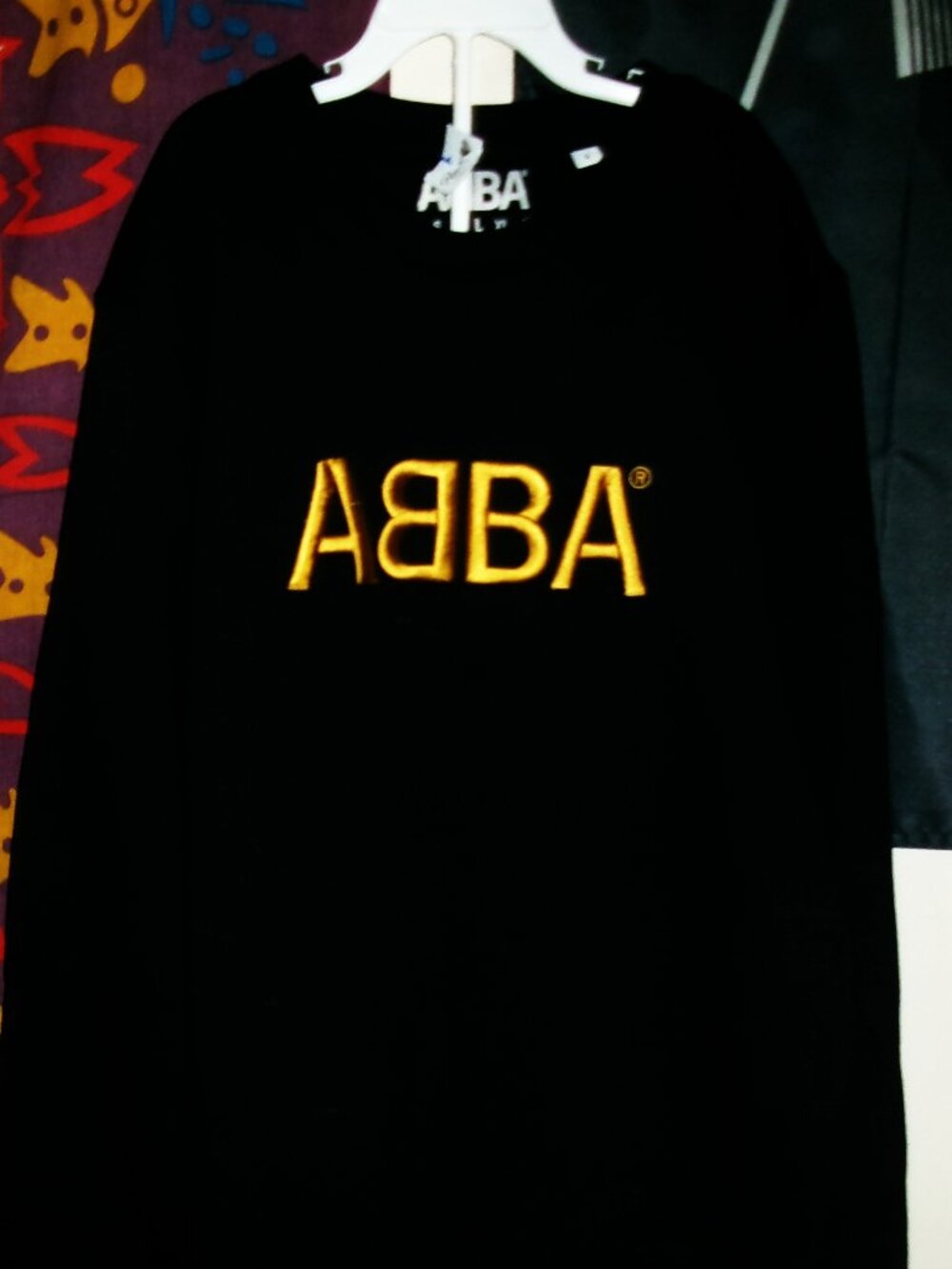 abba official small long sleeve sweatshirt - sweden pop waterloo dancing queen